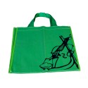 Violin green shopping bag