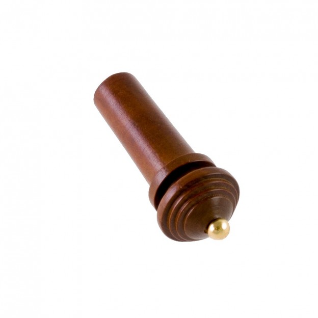 Bouton de cordier pour alto en buis, mod&egrave;le Hill, pin dor&eacute;