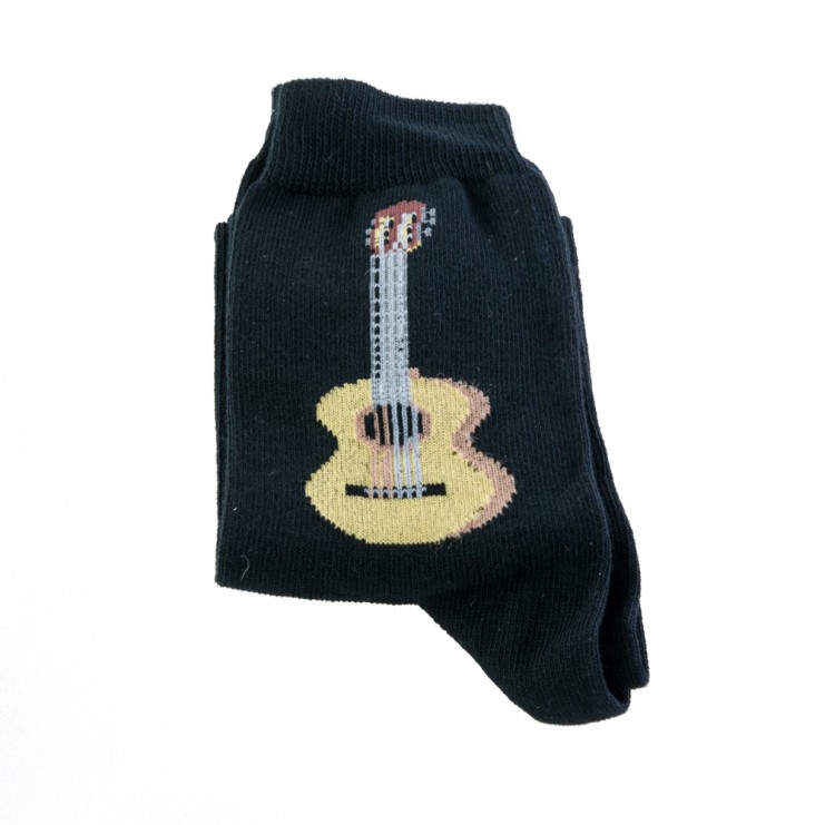 Black classical guitar socks