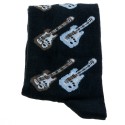 Calcetines negros guitarras eléctricas