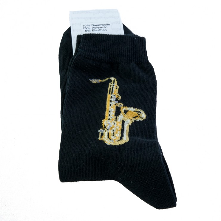 Black saxophone socks