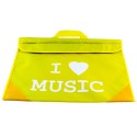 Pochette jaune "I love music"