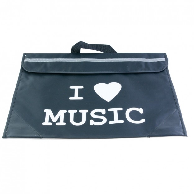 Pochette noire "I love music"