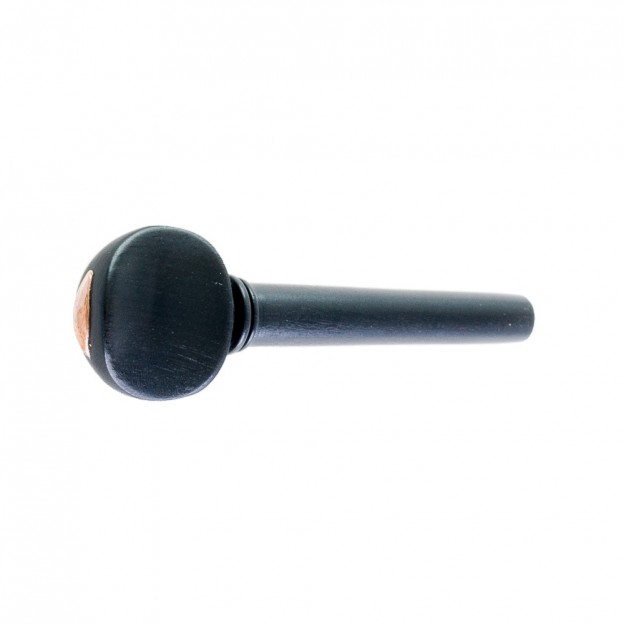 Ebony viola peg, Swiss model with golden cap