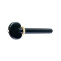 Ebony viola peg, Heart model white pin and collar