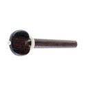 Cheville pour alto en palissandre, modèle cœur avec pin et collerette blancs