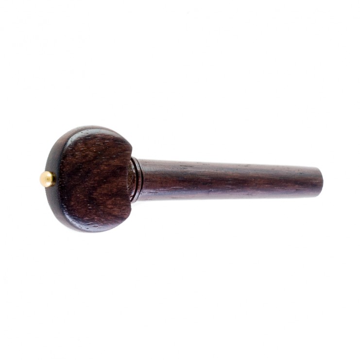 Cheville pour alto en palissandre, modèle Hill avec pin doré