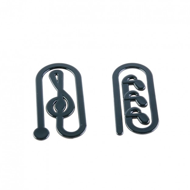 Set clip corcheas y clave de sol negros