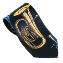 Black tuba tie