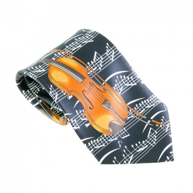 Black violin/viola tie