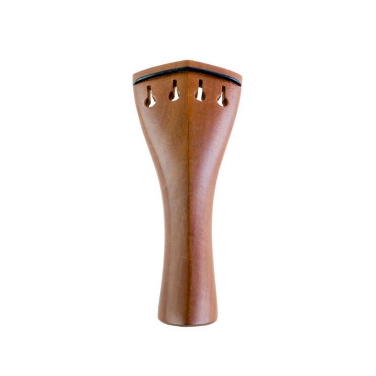 Natural wood violin tailpiece, boxwood coloured