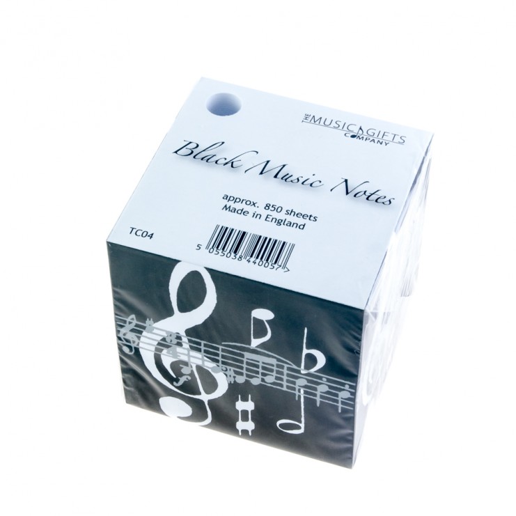 Staff and treble clefs notepad cube