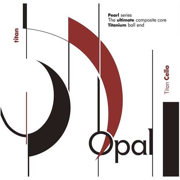 Cuerda cello For-Tune Opal Titan 2&ordf; Re acero Medium