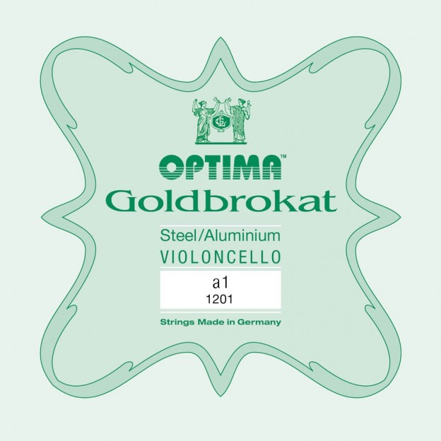 Cuerda de cello Optima Goldbrokat 1&ordf; La Medium