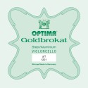 Cuerda de cello Optima Goldbrokat 1ª La Medium