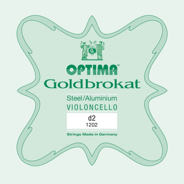 Optima Goldbrokat cello D string, Medium