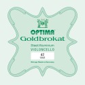 Cuerda de cello Optima Goldbrokat 2ª Re Medium