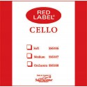 Super-Sensitive Red Label cello D string Medium