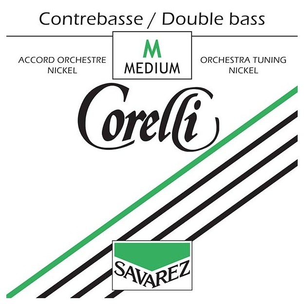 Cuerda de contrabajo Corelli orquesta n&iacute;quel 2&ordf; Re Medium