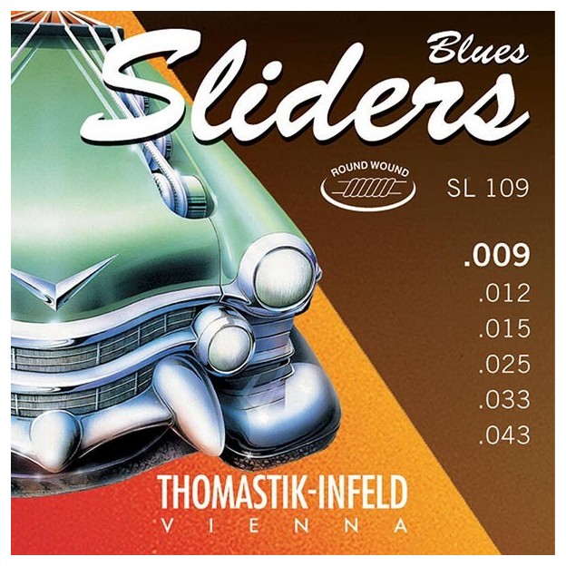 Cuerda guitarra eléctrica Thomastik Blues Sliders P09 1ª Mi