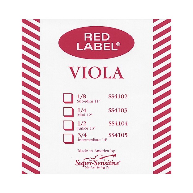 Cuerda de viola Super-Sensitive Red Label 2&ordf; Re Medium