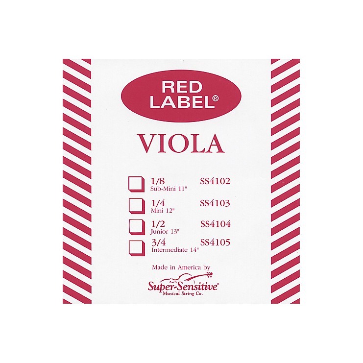 Super-Sensitive Red Label viola D string Medium