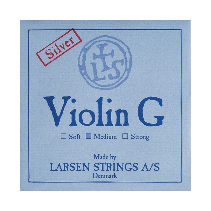 Cuerda violín Larsen 4ª Sol plata Medium