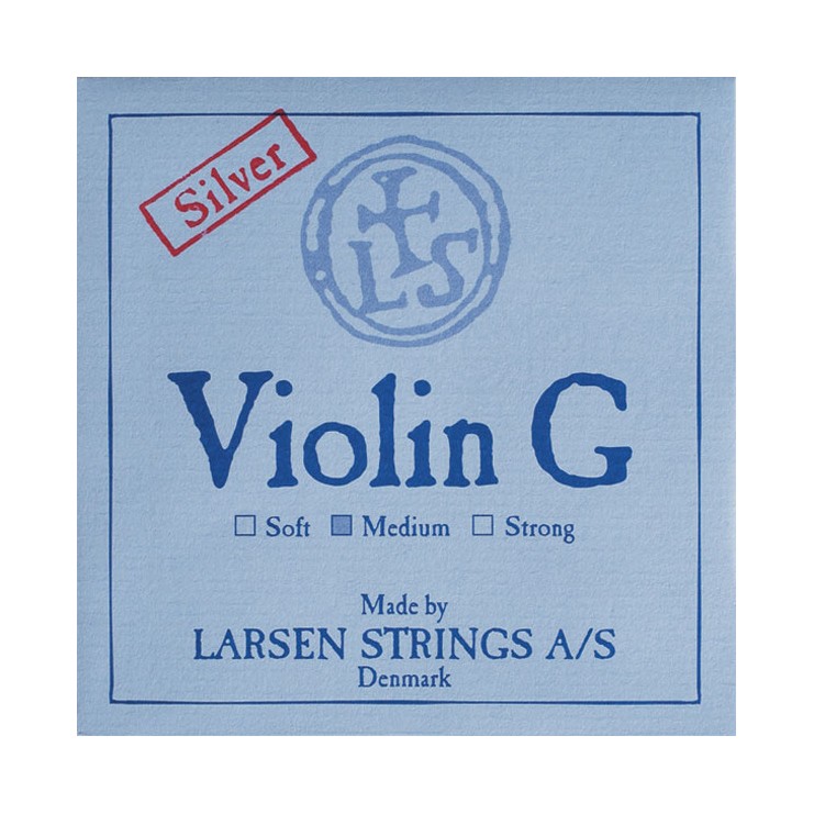 Cuerda de violín Larsen 4ª Sol plata Medium