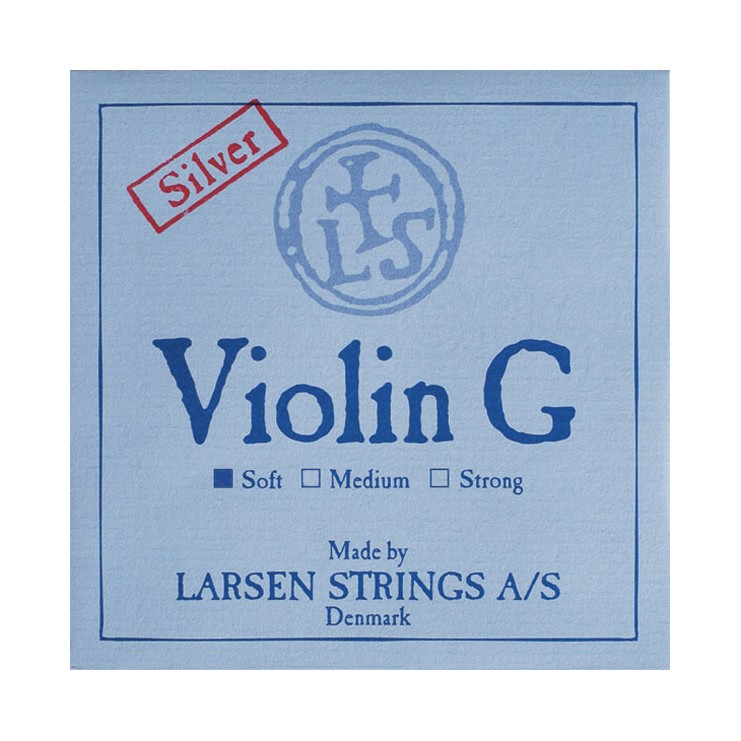 Cuerda violín Larsen 4ª Sol plata Soft