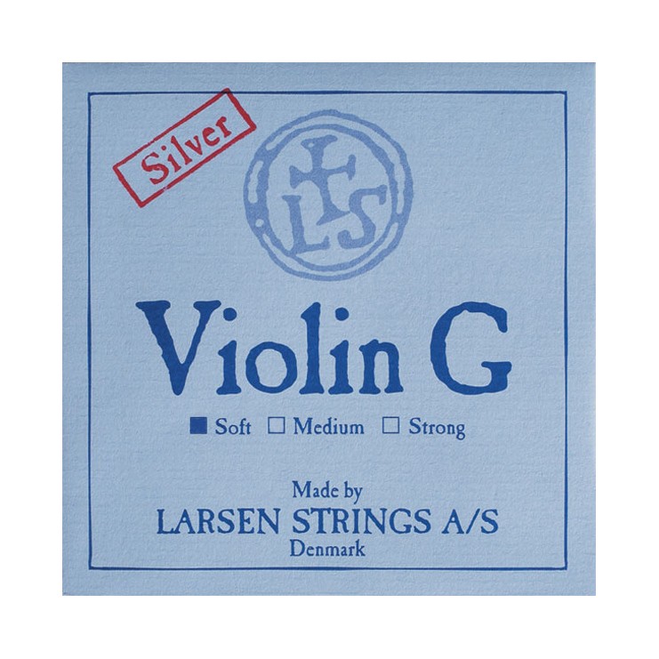 Cuerda de violín Larsen 4ª Sol plata Soft