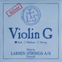 Cuerda de violín Larsen 4ª Sol plata Soft