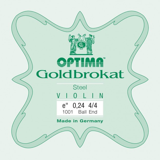Cuerda de violín Optima Goldbrokat 1ª Mi Bola 0.24 Extra-light