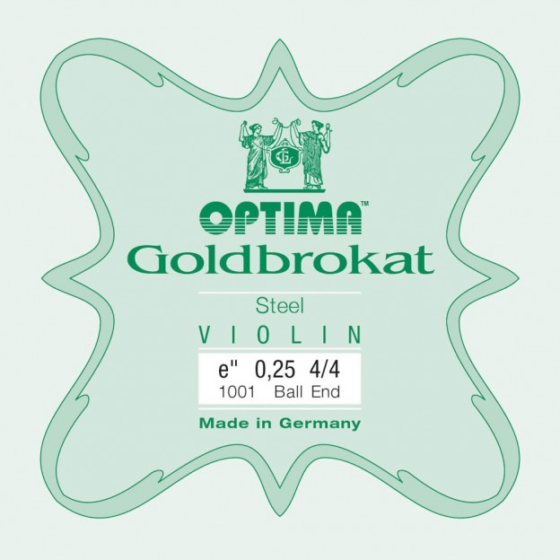 Cuerda de violín Optima Goldbrokat 1ª Mi Bola 0.25 Light