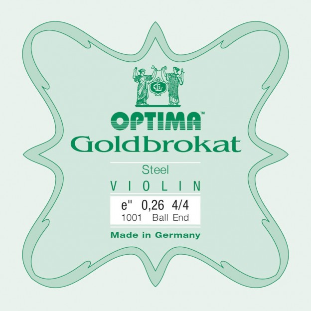 Optima Goldbrokat violin E string, Ball 0,26 Medium