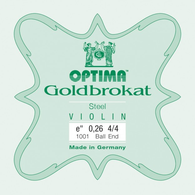 Cuerda de violín Optima Goldbrokat 1ª Mi Bola 0.26 Medium