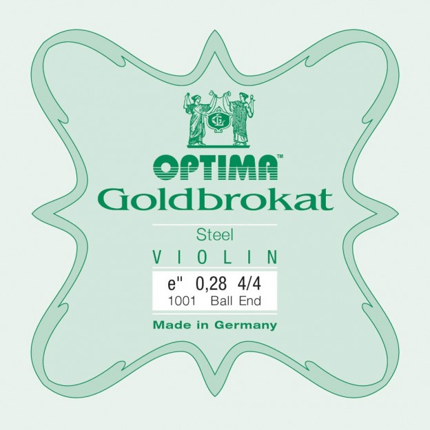 Optima Goldbrokat violin E string, Ball 0,28 Extra Hard