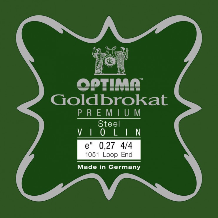 Optima Goldbrokat Premium violin E string, Loop 0.27 Hard