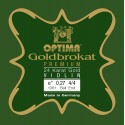 Cuerda de violín Optima Goldbrokat Premium 24K Gold 1ª Mi Bola 0.27 Hard