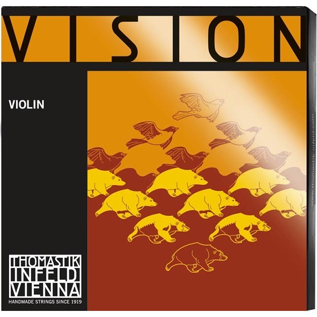 Cuerda violín Thomastik Vision VI01 1ª Mi 3/4 Bola removible Medium