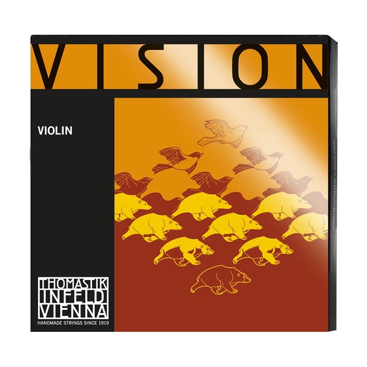 Cuerda violín Thomastik Vision VI01 1ª Mi 3/4 Bola removible Medium