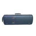 For-Tune CC oblong violin case grey/bordeaux