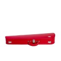 Negri Rainbow shaped violin case, Red