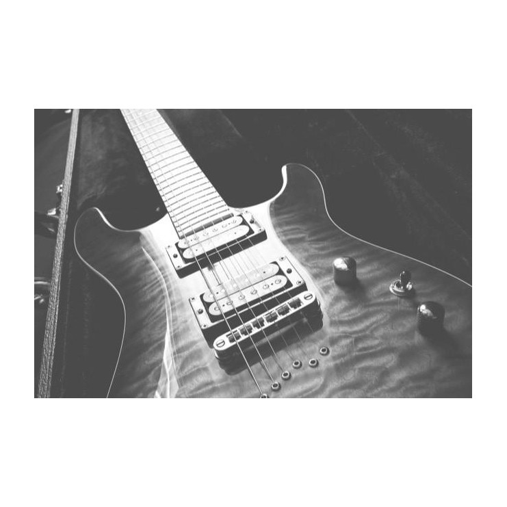 Carte de vœux guitare électrique
