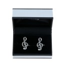 Treble clef cufflinks