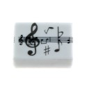 Goma clave de sol y partitura x 10 unidades