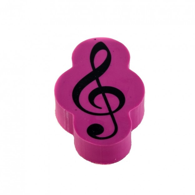 Goma rosa clave de sol x 10 unidades