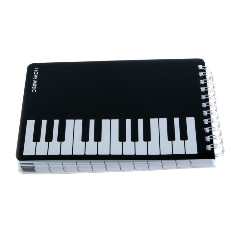 Libreta con espirales teclado