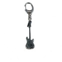 Bass silver keychain