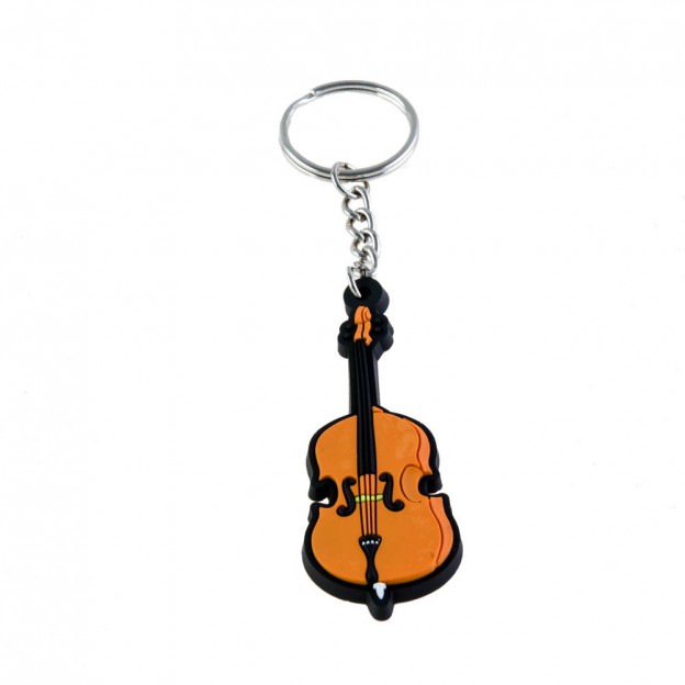 Cello rubber keychain