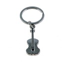 Violin metallic keychain